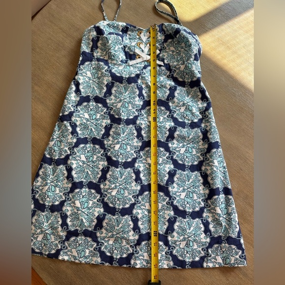 Lilly Pulitzer 6 blue and white seashell nautical summer beach Dress - Picture 3 of 6